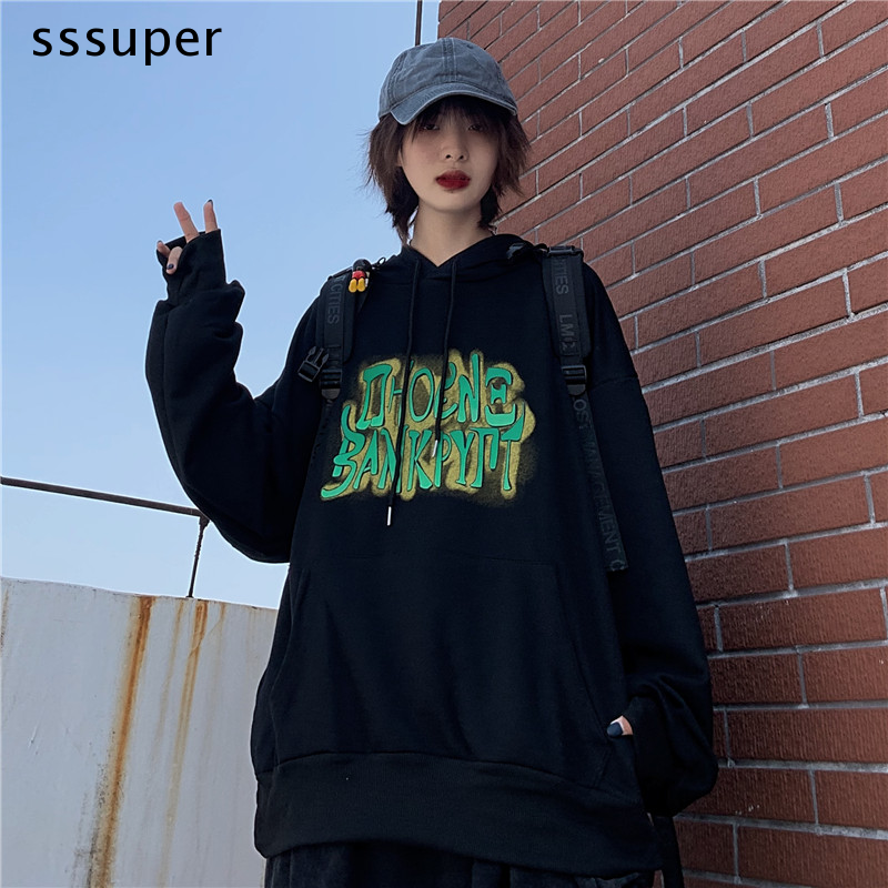 Áo Hoodie In Hình Phong Cách Hàn Quốc Xinh Xắn Cho Nữ