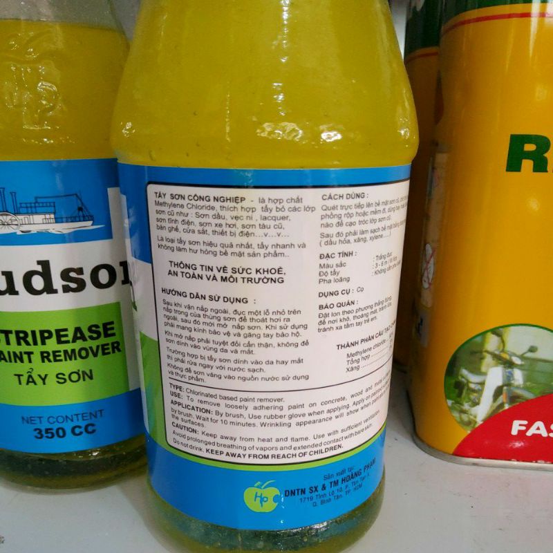 Tẩy sơn chai trên bề mặt kim loại Hudson