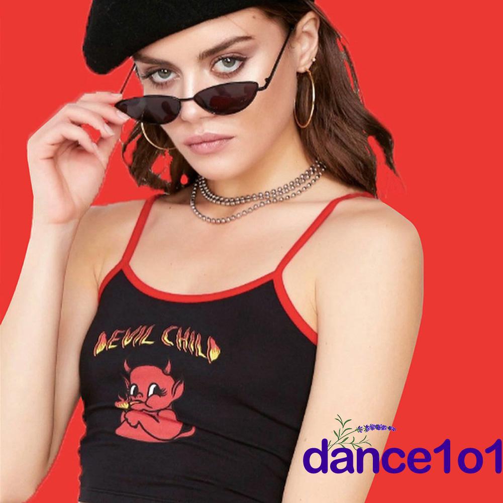 Áo Croptop Sát Nách Chất Cotton Hoạ Tiết In Thiết Kế Quyến Rũ