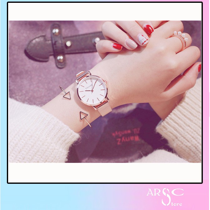 [CHÍNH HÃNG] Đồng hồ nữ Ulzzang dây nhuyễn mềm mỏng nữ tính