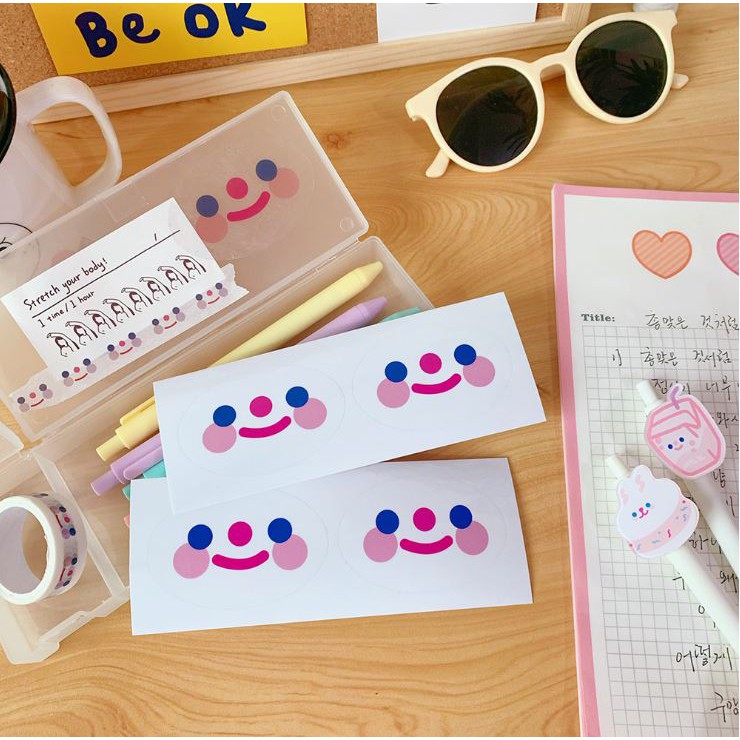 STICKER Phim Hoạt Hình Mặt Cười - Hình Dán Cute.