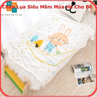 Chăn Lụa Hè Cho Bé ,Mền Lụa Cotton-KILUTA- Siêu Mềm,Mát,Kháng Khuẩn,Chống Ngạt Cho Bé Sơ Sinh 110.110cm-KILUTA