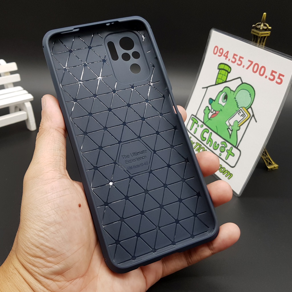 [Ảnh Thật] Ốp Lưng Xiaomi Redmi Note 10 4G/ Note 10S Dẻo Carbon Phay Xước Chống Sốc