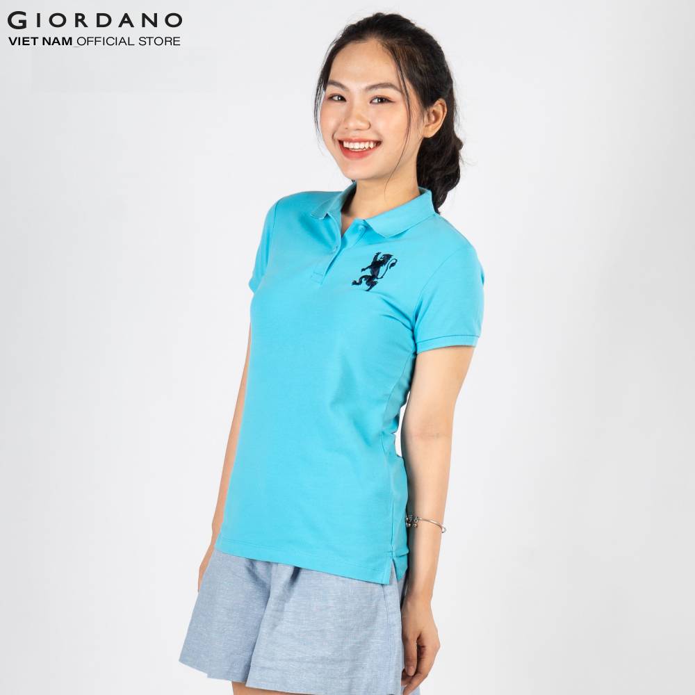 Áo Thun Nữ Giordano Polo Màu Xanh 0531738115