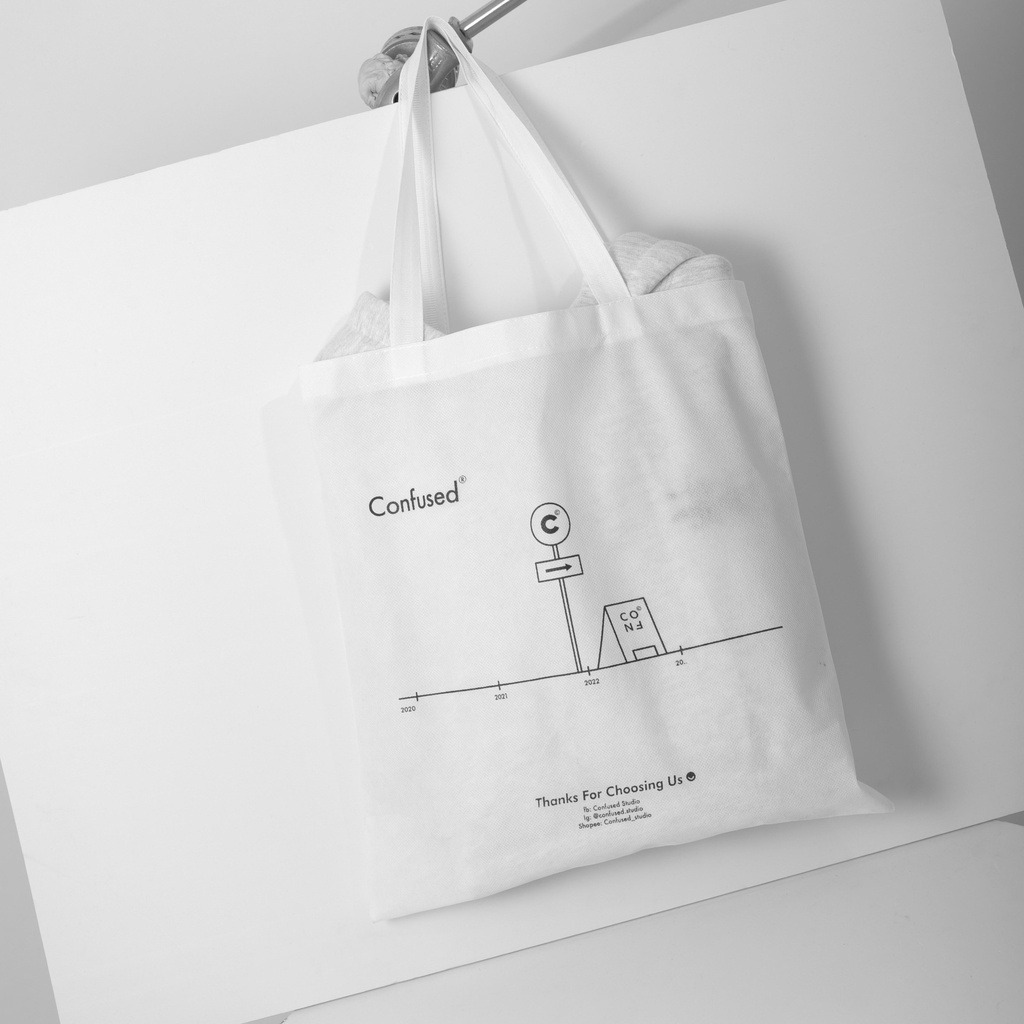 Túi Tote Confused SS2 - Phong cách hàn quốc