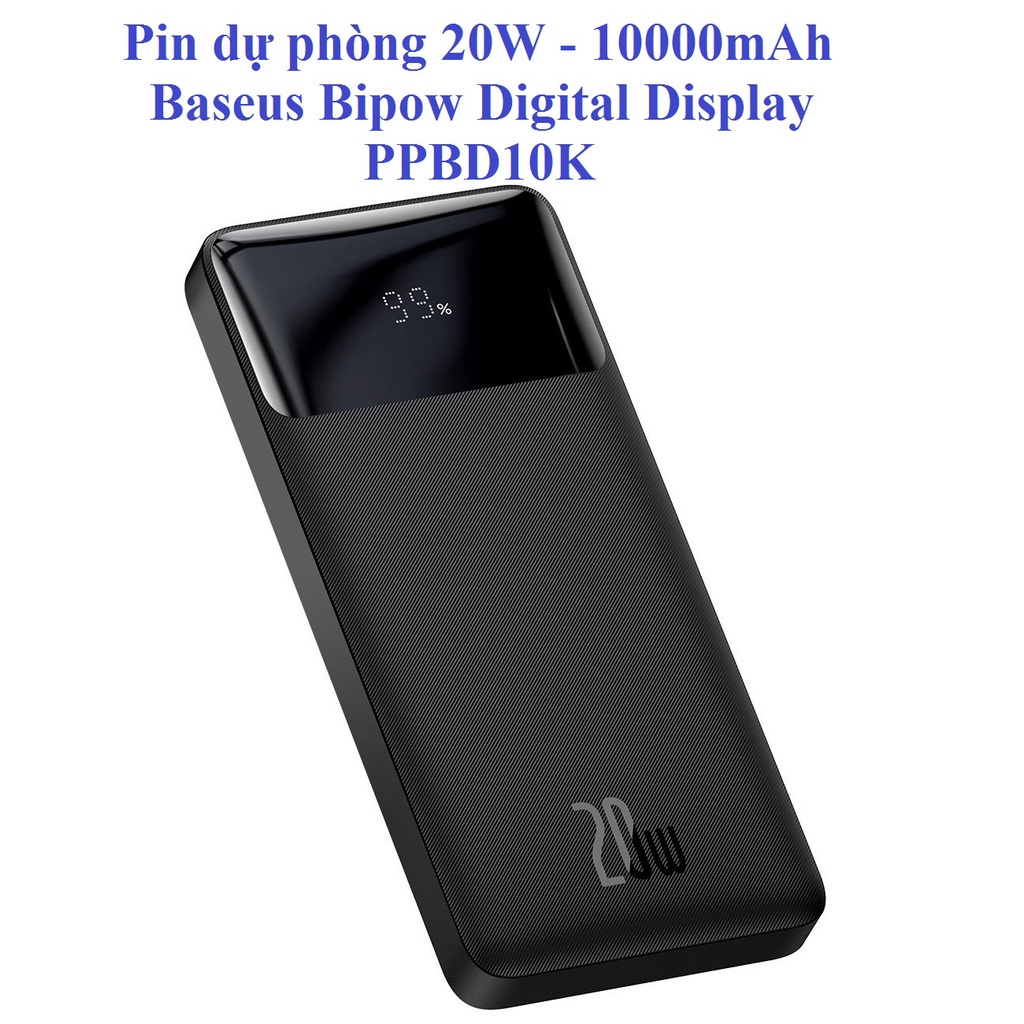 Pin Sạc Dự Phòng Sạc Nhanh 18W Baseus 10000mAh PD/QC