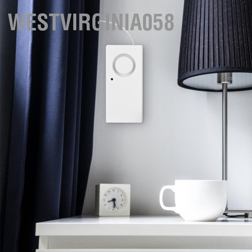 Westvirginia058 120dB An ninh Cảm biến báo động rò rỉ nước tràn ngập Hệ thống mực