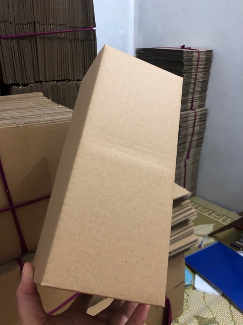 25x15x10 Hộp carton đóng hàng giá rẻ - Combo 100 hộp