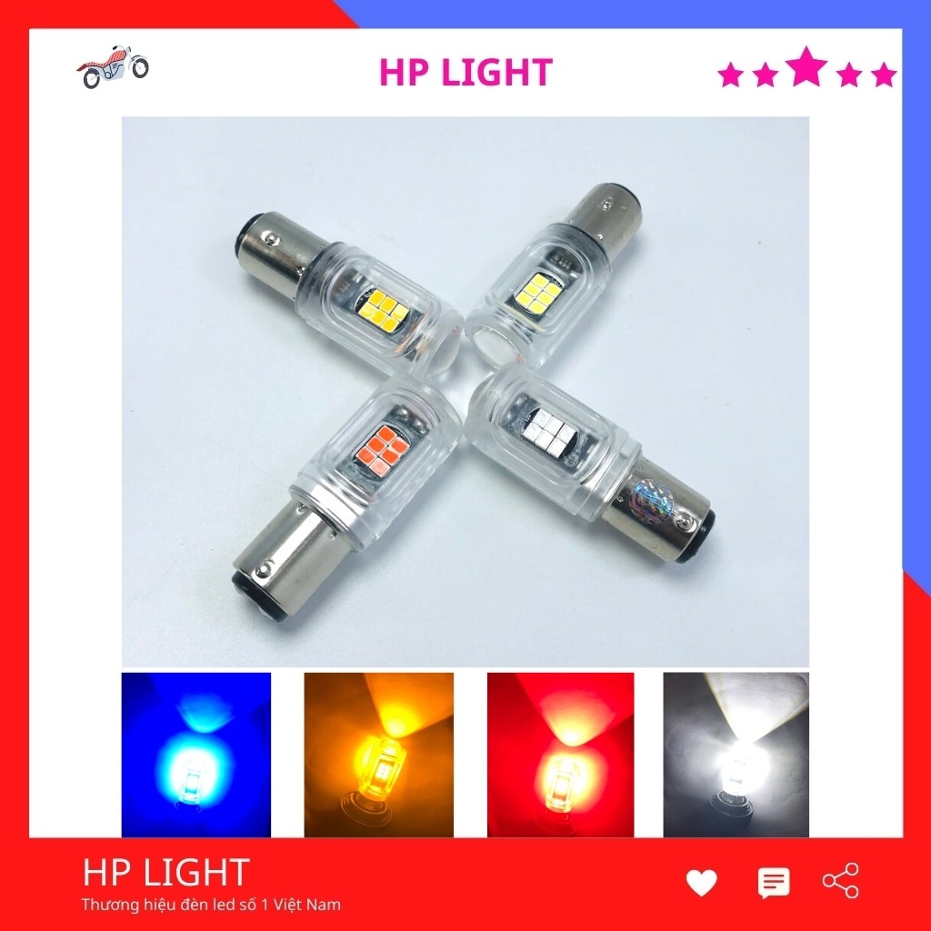 Đèn Hậu Nháy Xe Máy ôtô Stop F1 Xe Wave Sirius Dream Và Nhiều Xe Khác Bảo Hành 1 Năm HPLight 16Led