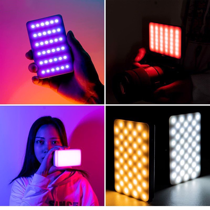 Đèn Led 360 Màu Cho Điện Thoại, Máy Ảnh Hỗ Trợ Quay Phim, Chụp Ảnh Ulanzi VL120 RGB