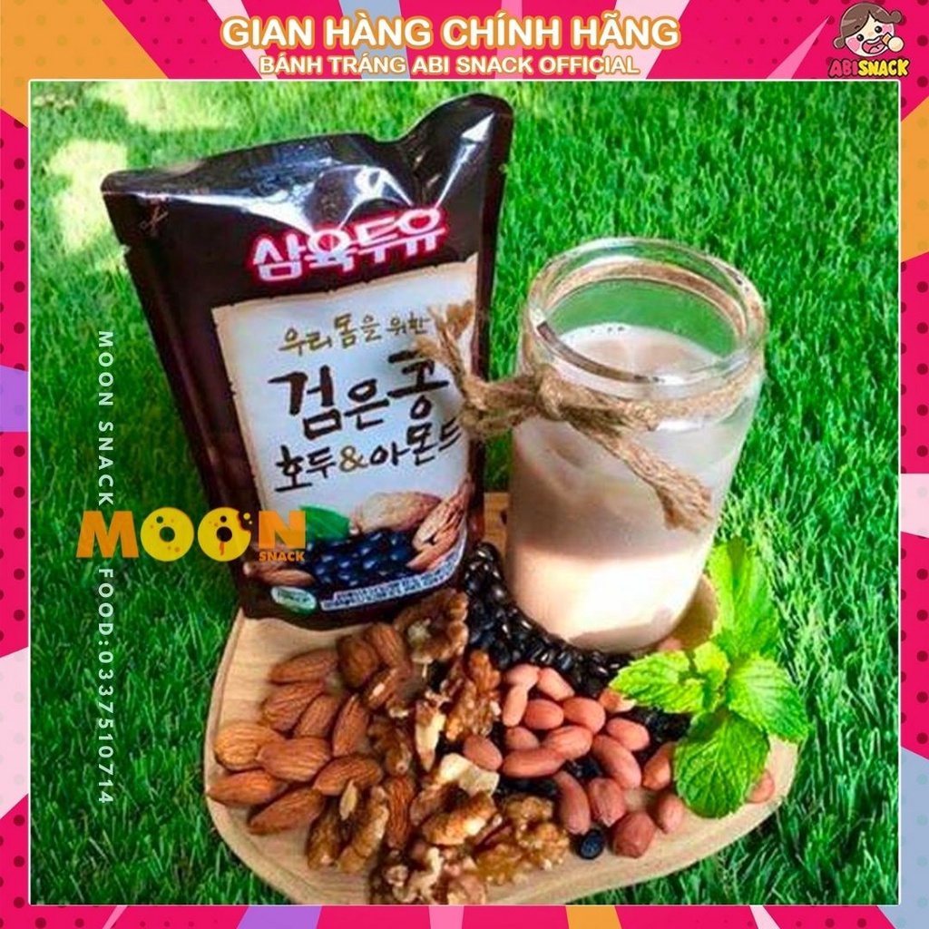 Sữa óc chó hạnh nhân đậu đen Sahmyook Foods nhập khẩu Hàn Quốc 195ml