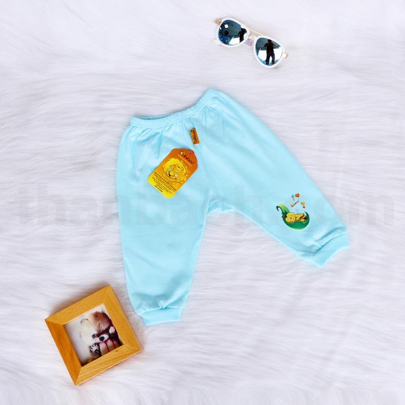 Quần dài bo mặc bỉm Babiboo in 0-18th đủ màu BB35