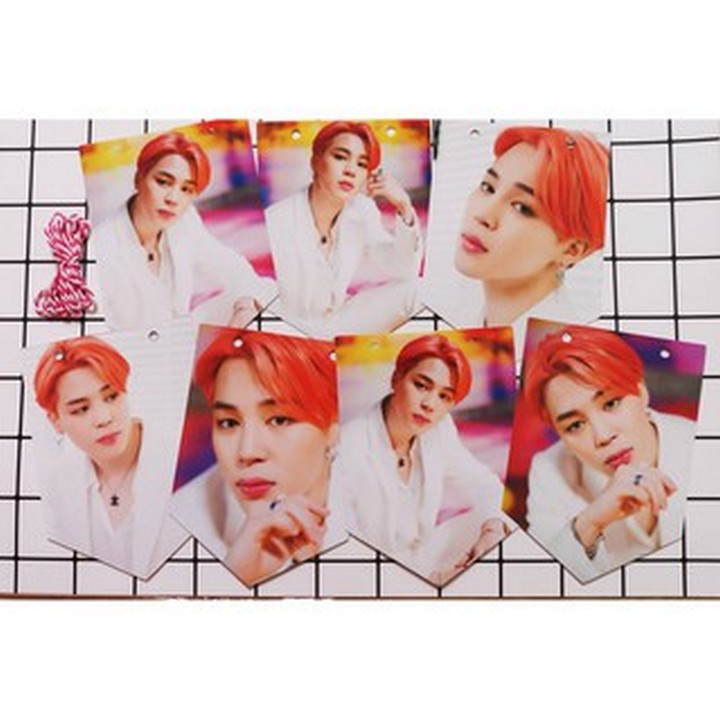 Cờ treo BTS dễ thương nhóm nhạc hàn quốc