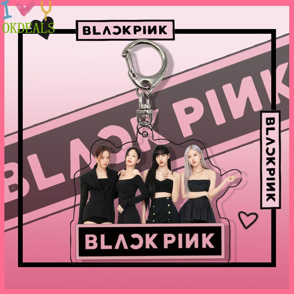 Móc Khóa Đa Năng Hình Blackpink Hoạt Hình Bằng Acrylic Phong Cách Hàn Quốc