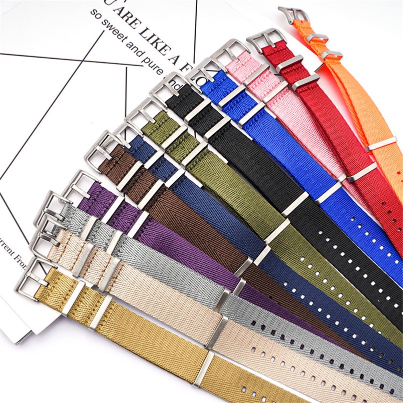 Dây Đeo Đồng Hồ Thể Thao Thông Dụng Bằng Nylon Zulu NATO 20mm 22mm 24mm