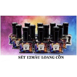 Sét loang cồn Vinimay 12màu (có bán lẻ trắng đen).