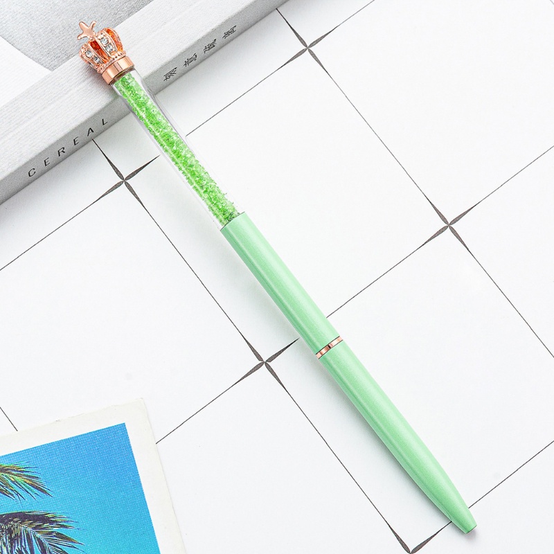 Bút Bi Xoay Kim Loại Hình Vương Miện Lấp Lánh Trang Trí Tiệc Cưới / Sinh Nhật