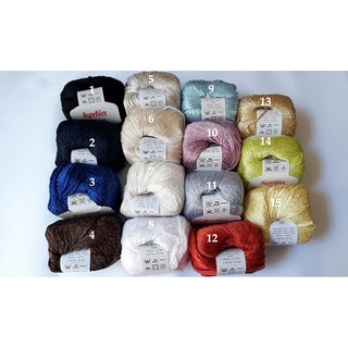 Sợi cotton Katia Tây Ban Nha móc áo váy cao cấp mát cho mùa hè