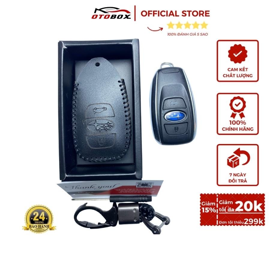 Bao da chìa khoá ô tô subaru forester, outback, brz, xv, legacy chìa thông minh bảo vệ chìa khoá oto cao cấp chống xước