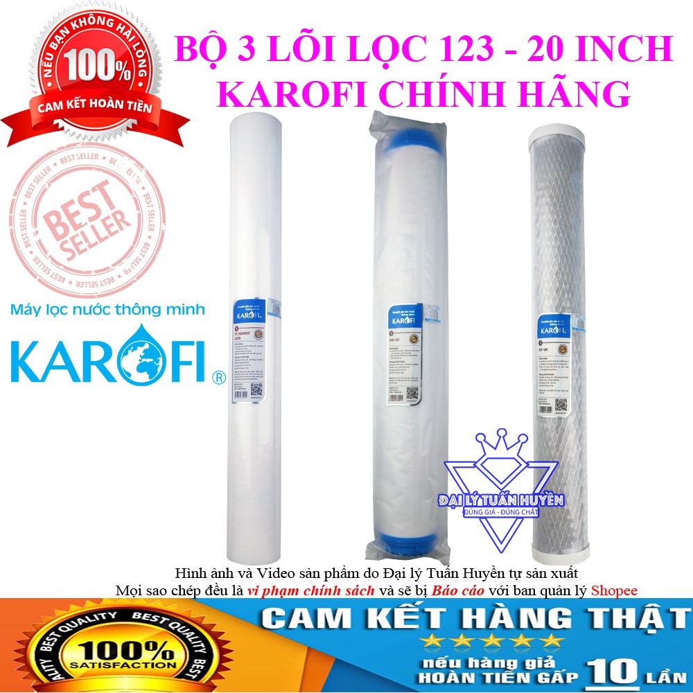 Bộ lõi 123 Karofi dài 20 inch chính hãng