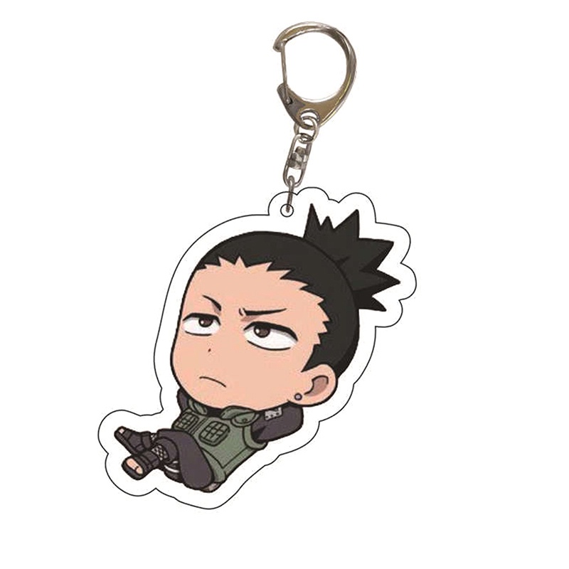 Móc Khóa Nhựa Acrylic Hai Mặt Hình Nhân Vật Anime Naruto Sasuke/itachi/Kakashi