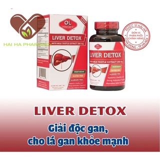 LIVER DETOX OLIMPIAN LABS Hỗ trợ hạ men gan giải độc gan, phục hồi tổn thương gan sản phẩm hỗ trợ các bệnh về gan lọ 60v