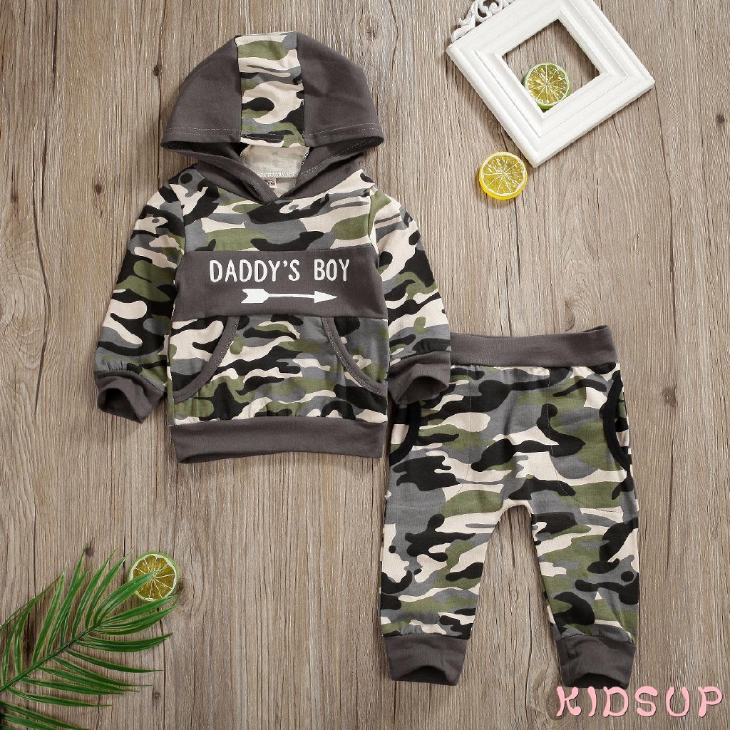 Set áo hoodie và quần dài xinh xắn cho bé