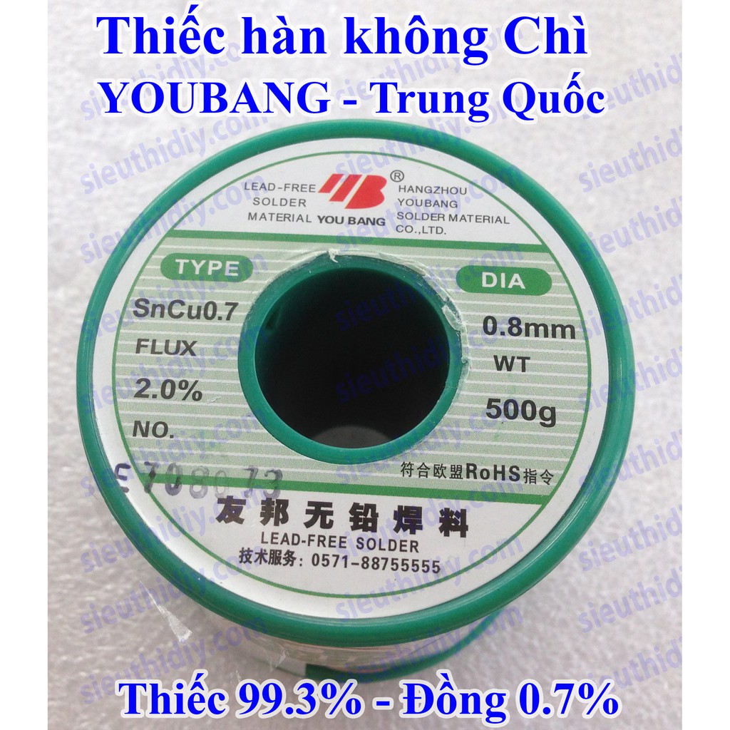 Thiếc hàn chất lượng cao bán theo mét SENJU Nhật - YOUBANG Trung Quốc