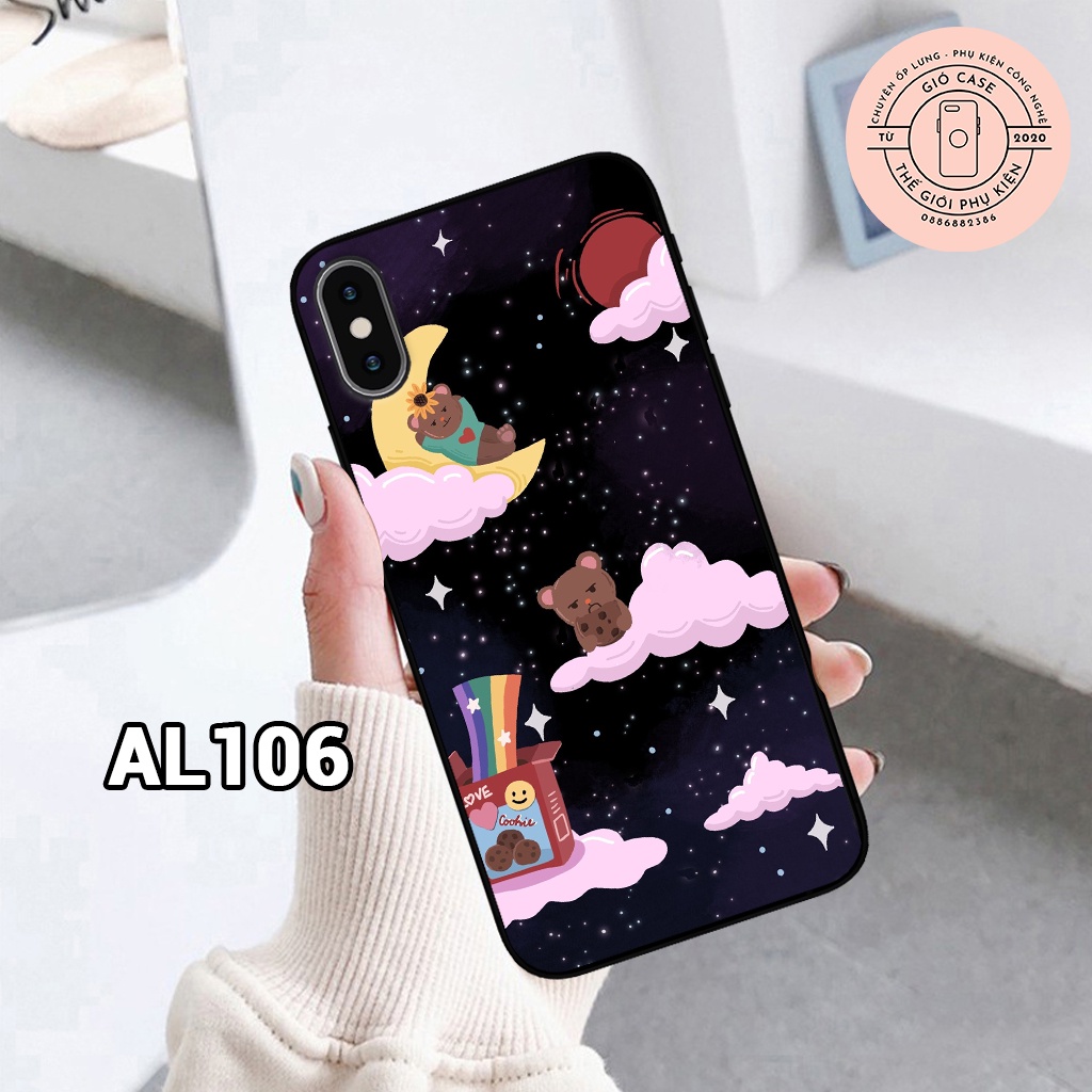 Ốp lưng IPHONE X/ XS/ XS MAX/ XR - Ốp điện thoại IPHONE in hình vũ trụ,ngân hà dễ thương