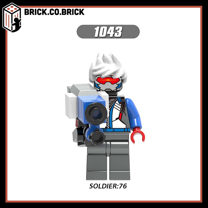 Lego Trò chơi Over Watch Reinhardt, Tracer, Reaper &amp; D.va Đồ chơi Lắp ráp Mô hình Non lego và Minifigure X0230