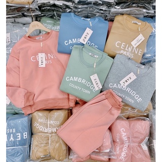 Bộ nỉ pastel nữ
