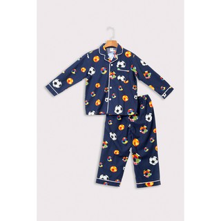 Đồ bộ mặc nhà bé trai thu đông Việt Thắng quần dài, áo dài tay, chất Cotton - B70.2004