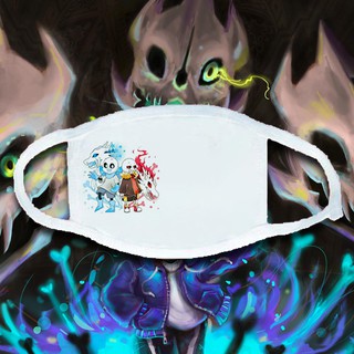 Khẩu Trang In Hình Sans Undertale màu trắng cực cute