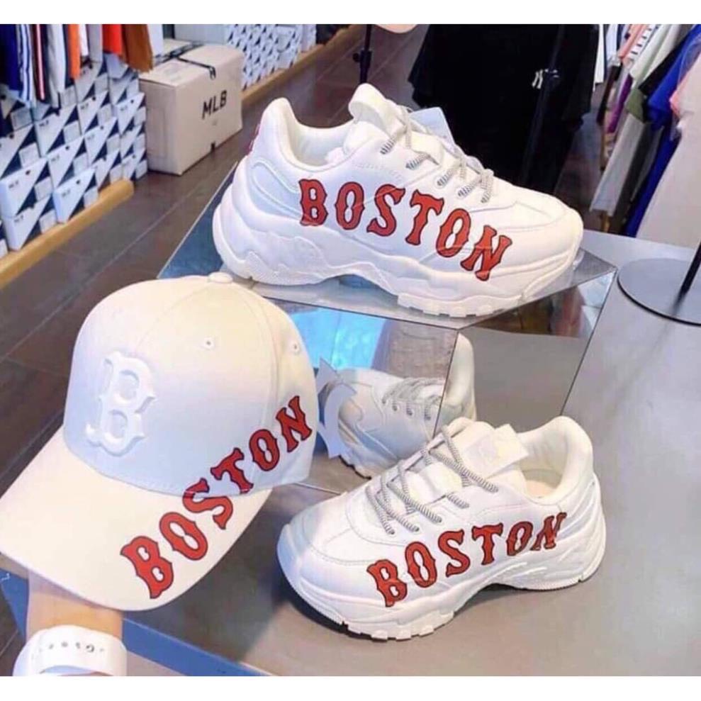 Giày thể thao nam nữ Boston cao cấp hàng giày trắng Sneaker ulzzang cao cổ tăng chiều cao 5cm,