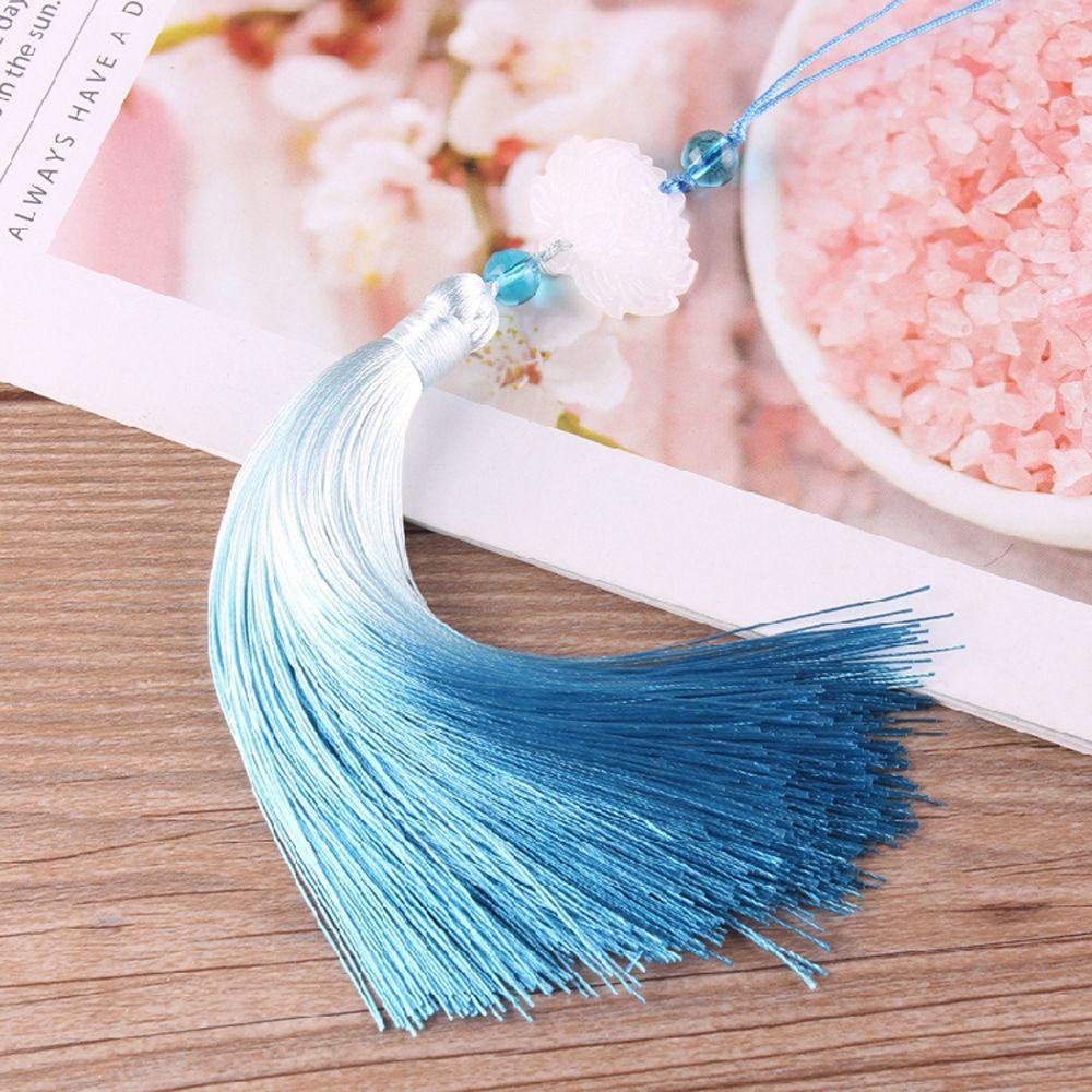 Phụ Kiện Mặt Dây Chuyền / Móc Khóa / Rèm Cửa Hình Hoa Sen Tua Rua DIY