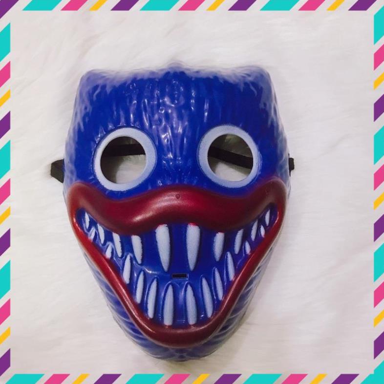 Mặt nạ Huggy Wuggy bằng nhựa- Đồ chơi hoá trang Halloween