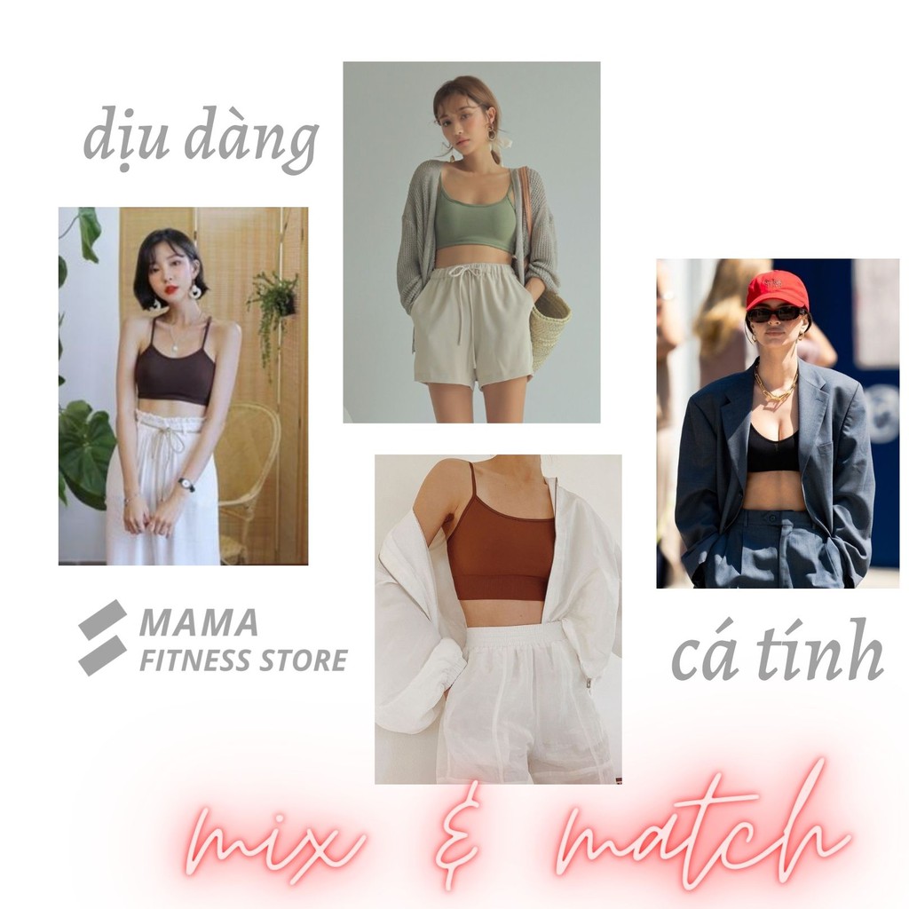 Áo 2 Dây CropTop ôm body - crt Thun có mút đệm ngực- vãi thun lạnh bst 4 màu  *Darling* L601 | BigBuy360 - bigbuy360.vn