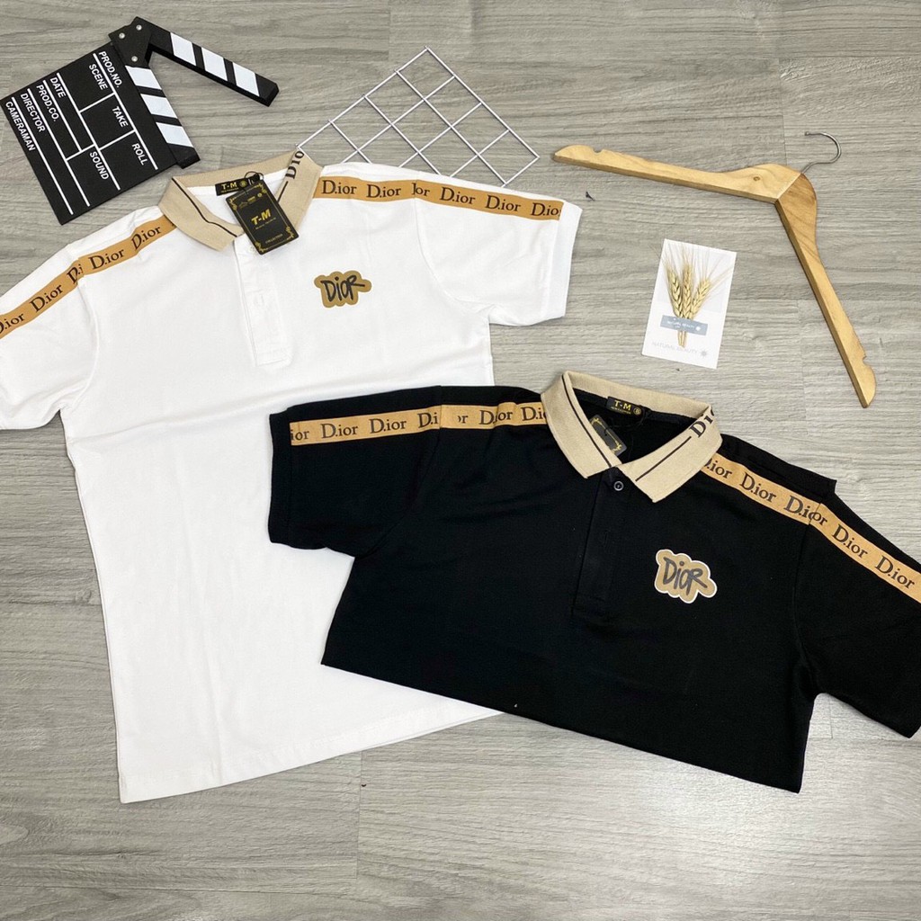 Áo thun nam cổ bẻ họa tiết viền tay cao cấp - Chất liệu thun xịn co giãn (hàng chuẩn shop)Lady-Hn Store88 HGF02