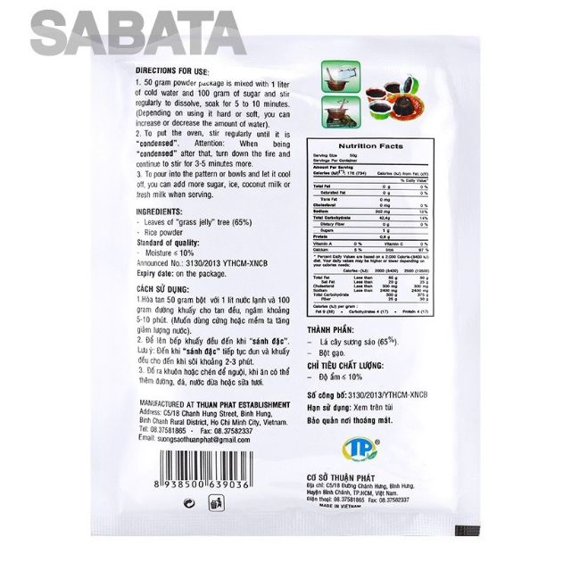 Bột sương sáo đen