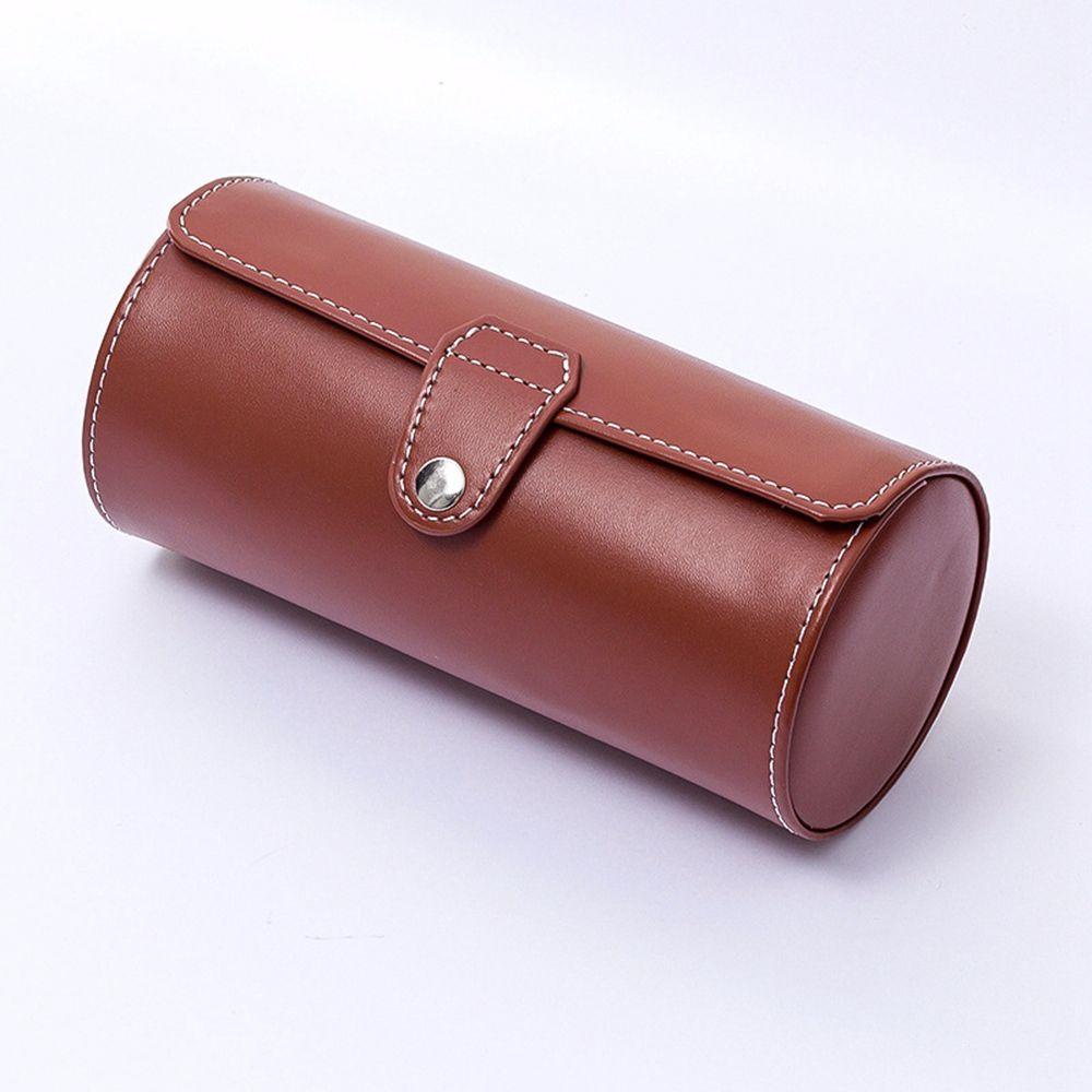 Hộp Nhung Tròn 3 Ngăn Đựng Đồng Hồ Chống Thấm Nước Tiện Dụng