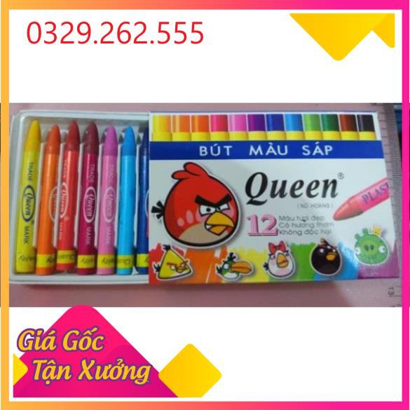 (Sale Khủng) Bút sáp màu Queen 18 màu và 12 màu