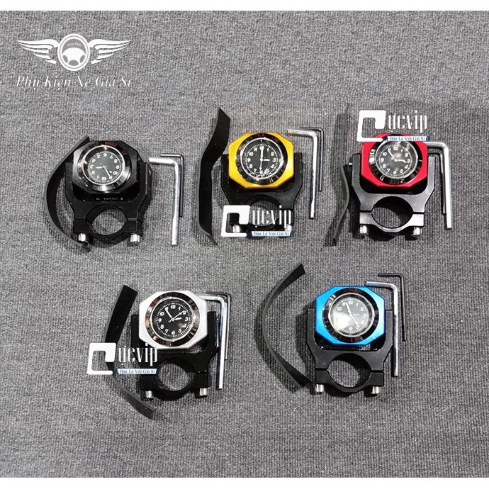 Đồng Hồ Gắn Ghi Đông Xoay Được 2 Mặt Nhôm CNC MS3156