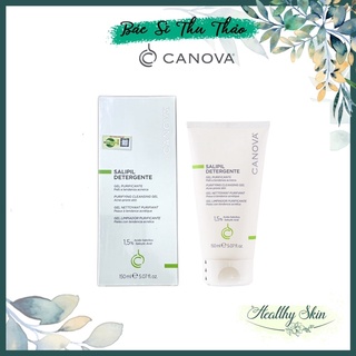 Sữa rửa mặt cho da dầu mụn canova salipil detergente - purifying cleansing gel