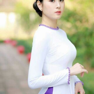 Vải tằm ý may aó dài