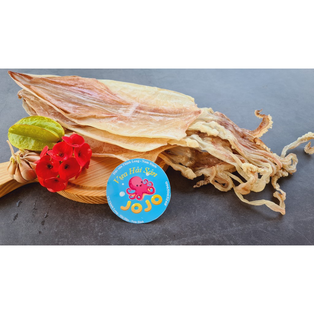 500Gr Mực Khô Loại 1 (Size 9-12 con/kg) - Đặc Sản Thịnh Long JoJo Seafood