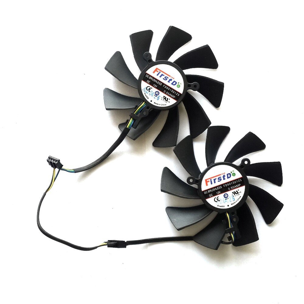 Set 2 Quạt Tản Nhiệt Fd9015u12s Dc12v 0.55a Cho Card Đồ Họa Xfx Hd7950 Hd7970 | BigBuy360 - bigbuy360.vn