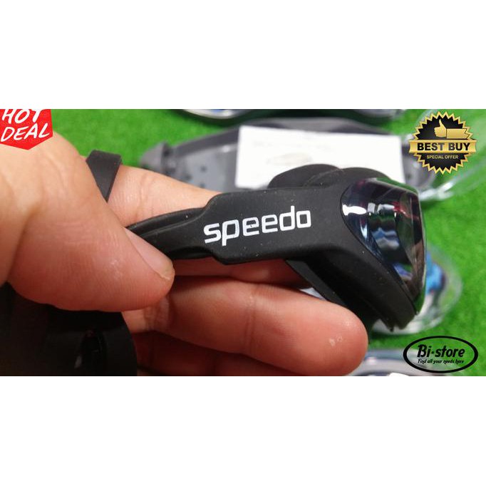 Speedo Kính Bơi Chống Sương Mù Chống Tia Uv Bl68B + Nút Bịt Tai