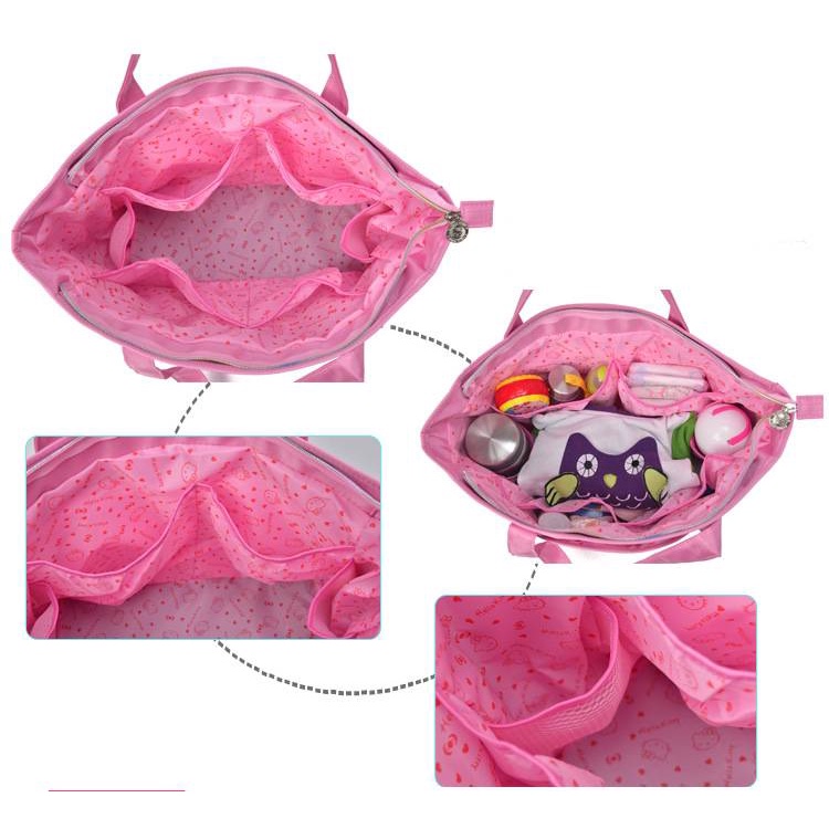 Ag Sanrio Túi Xách Đeo Vai Đa Năng Sức Chứa Lớn In Hình Doremon Hello Kitty Tiện Dụng Thời Trang Cho Mẹ Bỉm Sữa