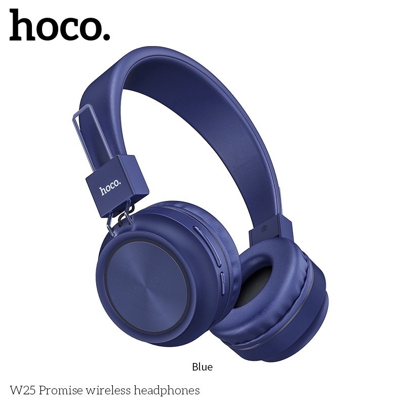 Tai nghe nhạc-Chơi Game chụp tai Bluetooth không dây HOCO W25-khe gắn thẻ nhớ-Headphone-Có mic cho điện thoại,Laptop,PC