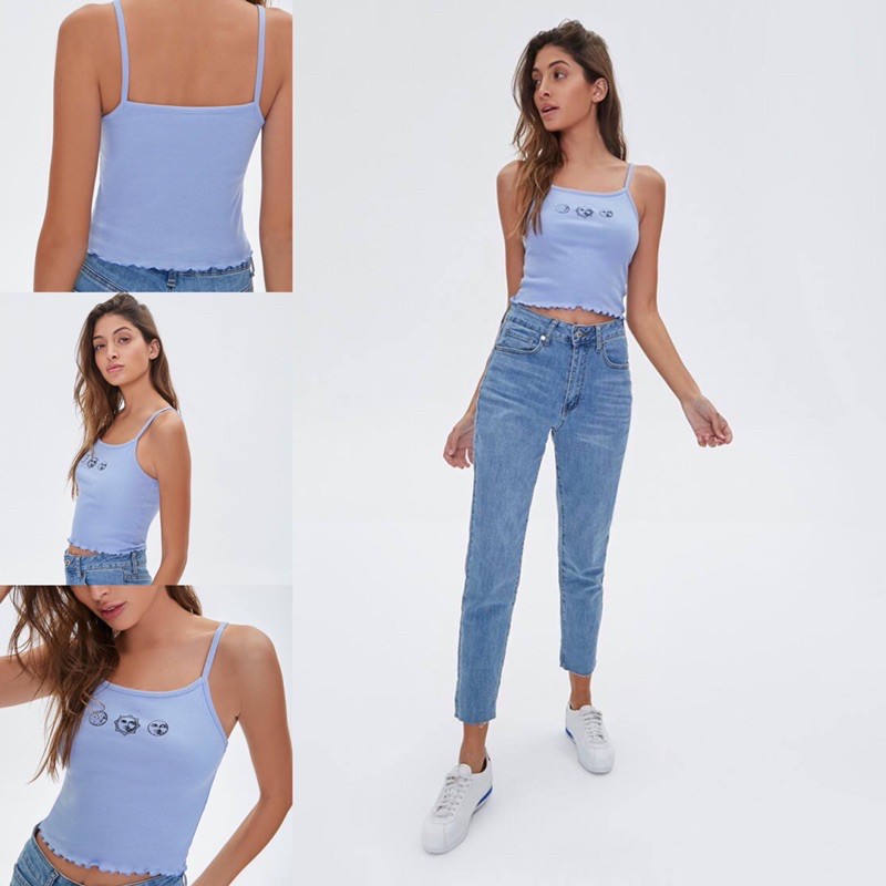 Áo croptop dây F-21 xuất xịn